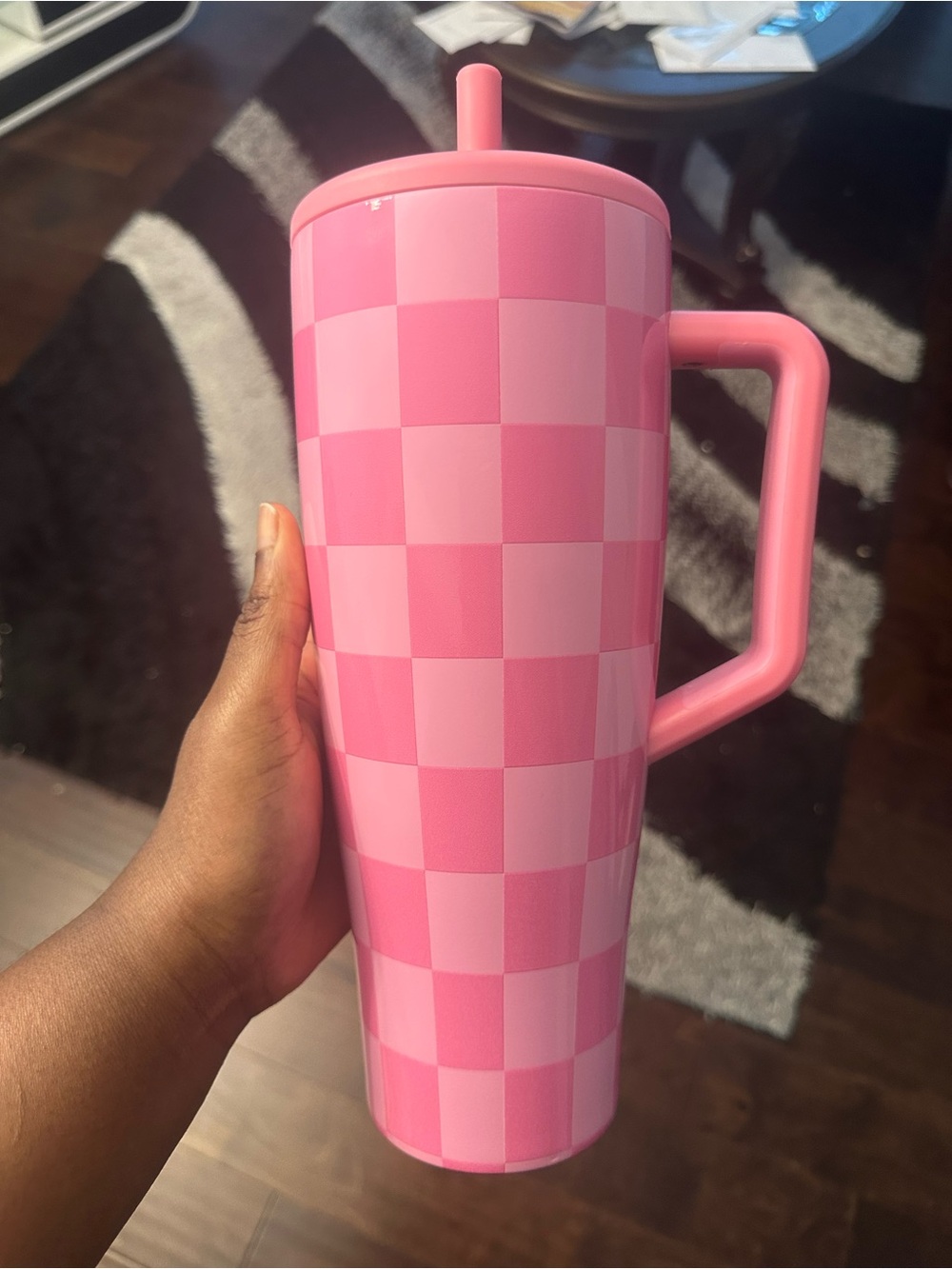 Pink Checkered Era 40oz